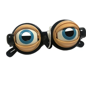 2025 Novelty Creative Plastic Toy Crazy Eyes Blinking Glasses Selfie Video Spoofing Funny Accessory for Parties
