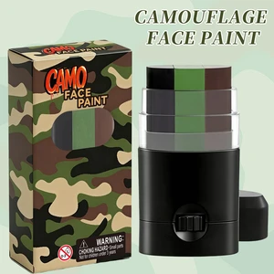 Hot Sale outdoor sweat proof face paint waterproof oil based Camo Face Paint Durable Green Body Decor for Adults & Enthusiasts