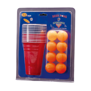 Wholesale Beer Pong Set Red Cup 12 Cups 12 Balls Beer Pong Drinking Party Game