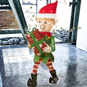 3D Pinocchino LED Elf Solar Christmas Light 93cm 3D LED Solar Christmas Light with IP65 Rating