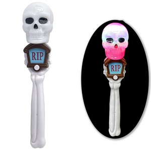2026 New Design Halloween Party Spinning Light up Musical Magic Wand for Kids LED Flashing Spinning Ball Stick