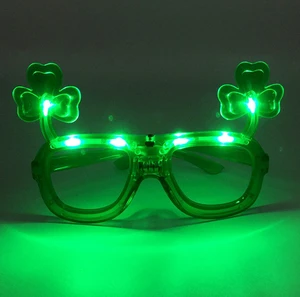 New Design LED Light Flash Glasses Christmas Festival Supplies Prop Party Novelties Led Glitter Luminous Glasses