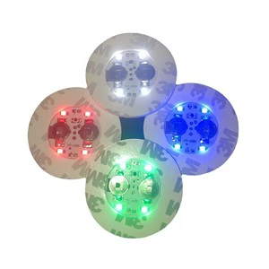 Promotional Weddings Nightclubs Flashing Party Favors Coasters Plastic Drink Lights Coasters Flashing Wedding Favors Bar Party