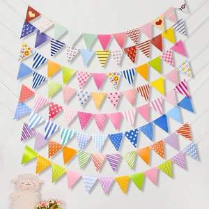 Colorful Cute Paper Durable Festival Party Decoration Set for Birthday Chinese New Year New Year Includes Flag Banner Pennant