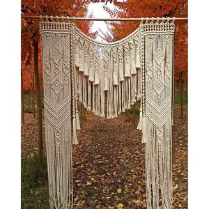 Macrame Wedding Backdrop Hanging Wall Curtain Decor for Wedding Venue Walls