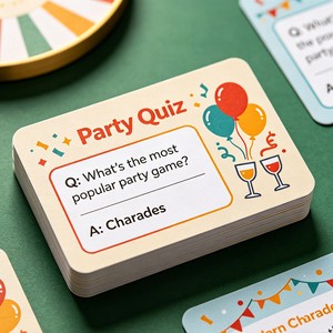 Custom Party Question Cards Printing Service with Creative Design and Full Color Premium Packaging Solution