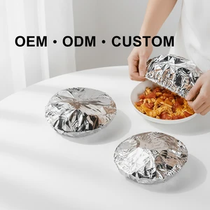 Reusable Aluminum Foil Food Covers, Insulated Domes For Hot Meals 100.