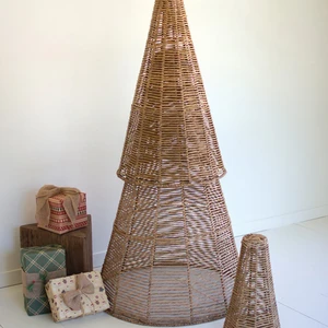 Nice Price Natural Rattan Christmas Tree Stand Decorations for Home Handwicker From Vietnam Wholesalers