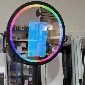 Wholesale Customized 21.5inch Mirror Photo Booth and Printer Stand With Props