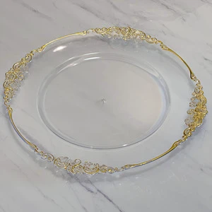High-End Gold-Edged Fruit Plate Western-Style Decorative Dish for Parties