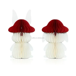 Easter Day Paper Decoration Party Supplies Christmas Ornaments Paper Balls with Magnet for Home Decor