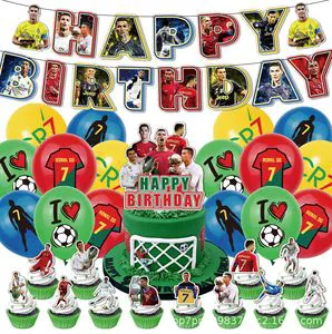 Birthday Chinese New Year Party Decoration Set Banner Paper Balloons Backdrop Cake Topper All-in-One Kit Baby Shower Disposable