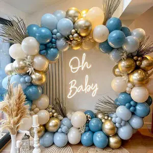 132PCS Eco-Friendly Latex April Fool's Day & Birthday Theme Customized Color DIY Summer Refreshing Balloon Arch Garland Kit