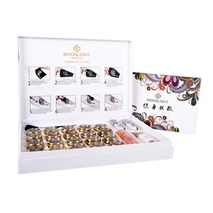 20 Colors Halloween Event Glitter Tattoo Set Party Supplies Temporary Tattoo Stickers for Kids Daily Life Dress Tattoo