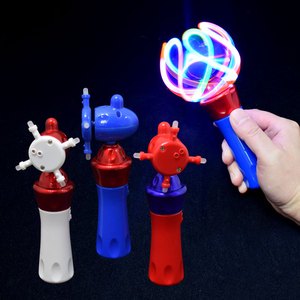 新发光轨道旋转器 LED 旋转球魔术棒儿童玩具电池万圣节圣诞节派对用品礼物