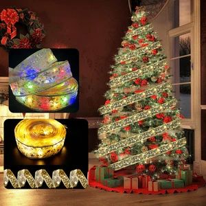 Cross Border Hot Selling Christmas Tree LED Ribbons Lights for Christmas Decoration