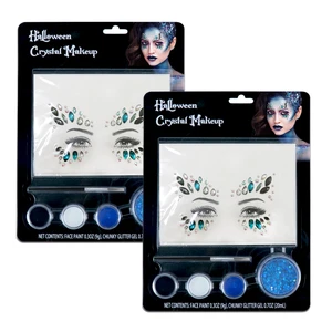 GP Private Label Mermaid Face Jewelry Sticker Kit Cosmetic Crystal Temporary Washable Oil-Based Face Body Paint for Halloween