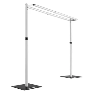 Pipe and Drape Backdrop Stand Kit Heavy Duty Backdrop Stand 10ftx10ft Adjustable Background Stand for Wedding Party
