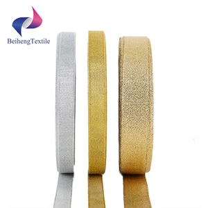 Gold and Silver Organza Ribbon for Christmas and Thanksgiving for Craft and Gift Packaging