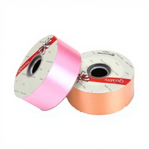 Christmas Supplies 100Code Plastic Plain Rewinding Ribbon Flower Basket Gift Box Decorative Bandage Hand-woven Fabric Ribbon