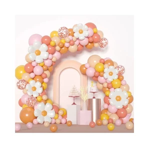 Custom Party Balloons Decorations Wholesale Balloon Set Birthday Wedding Balloon Orange Arch Kit Decorations Party Supplies
