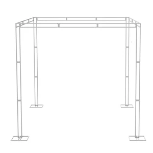 Wedding Backdrop Frame: Heavy Duty Wedding Backdrop Stand Kit Canopies Frame Adjustable Curtain Decoration Background Stand
