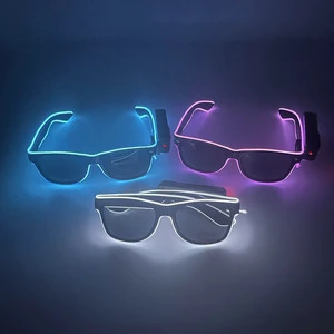 New Cool Wireless Glowing LED Light Up Glasses Luminous Neon Sunglasses For Wedding Rave Festival Party Disco Nightclub Gift