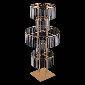 Wedding Props Round Main Table Decoration Ornaments Crystal Pendant Flower Stand Stage Wedding Hall Road Guide