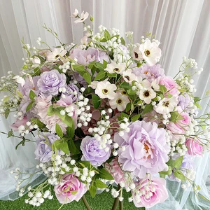 Wedding Engagement Background Decoration Ambiance Handmade Artificial Flowers Wedding Table Centerpieces Flower