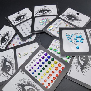 Waterproof 3D Eye Party Sticker Face Paint Sticker Stage Art Beauty Eye Art DIY Eye Tattoo Sticker
