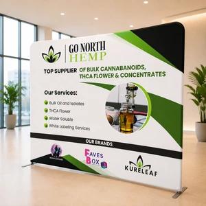 Hot Selling 8ft Customized Wedding Decoration Banner Aluminum Alloy Tension Fabric Backdrop with Easy Assembly for Event Stage