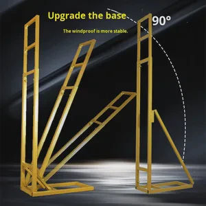 Adjustable Telescopic Wide Background Stand for Outdoor Weddings Iron Art & KT Board Fixed Props Quality Wedding Signs