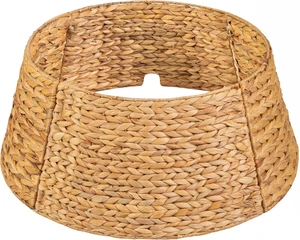 Eco-Friendly Woven Water Hyacinth Tree Collar Alternative Traditional Tree Skirts Christmas Tree Stand Accessories for Living