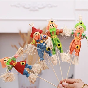 Halloween Decoration Standing Harvest Festival Little Scarecrow 30cm Tableware & Decorations for Home & Garden