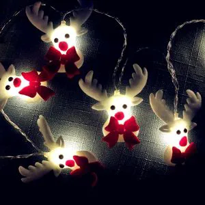 10light 1.6m with Battery case Santa Claus Christmas Tree Ornaments Party Decorations for Christmas Party Decoration Supplies
