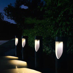 China Manufacturer's Warm Colour Changing LED Solar Lawn Lamp For Garden Pathway IP65 Rated Garden Solar Lights Decoration