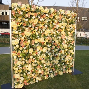 2026 Wedding Decorations Supplies Artificial Flowers Backdrop Stage Reception Drapes Wall for Reception Event