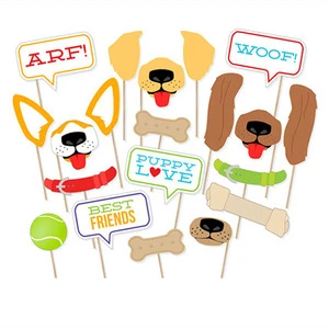 20PCS/Set Pet Dog Theme Photo Props Party Photography Booth Decoration