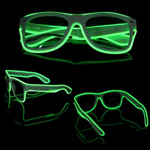 Innovative USB Rechargeable EL Wire Plastic Glasses Customizable logo for Parties & Event Decorations