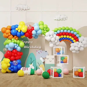 Wholesale Assorted Colors DIY Children Latex Party Supplies Gril Princess Theme Birthday Balloon Garlands Kit