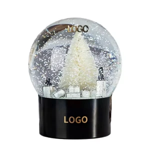 Customised Luxury Brand Resin Snow Globe Wholesale Home Decorations And Luxury Ornaments Glass Crystal Ball Christmas Snowglobe