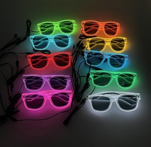 Party Celebrations LED Light Up Glasses Transparent Funny LED Flashing Sunglasses Glasses for Christmas Easter New Year