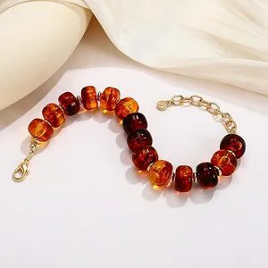 Beaded Bracelet for Senior Chunky Resin Beads Trendy Handmade Y2k Statement Waterproof Fast Delivery Summer Jewelry