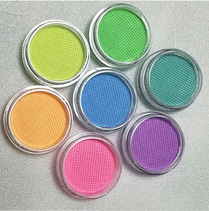 Custom rainbow Color Face Body Paint Neon Pastel Water Activated Eyeliner Palette Private Label