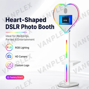 All-in-One Heart Shaped DSLR Photo Booth 15.6