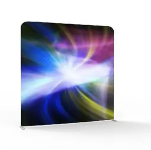 Trade Show and Party Equipment Digital Printed Tension Fabric Backdrop with Magic Mirror Photo Booth Props Display Accessories