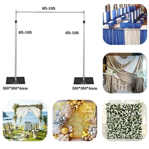 Wedding Party Decoration Backdrop Stand 5-8ft Adjustable Aluminum Flower Wall Stand