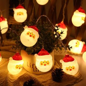 Colorful RGB Plastic Decorative Santa Claus String Fairy Light for Home Holiday Christmas Decor