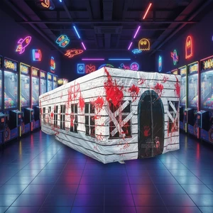 WINSUN Inflatable Ghost Room Tent Inflatable Haunted House Maze Inflatable Labyrinth For Halloween