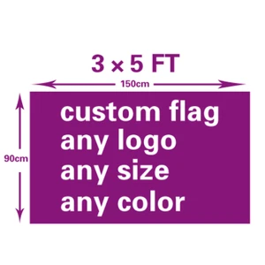 High Quality Custom Flag and Banners 3 X 5 Ft 100D Polyester All logo All Color Flag Advertising Banner